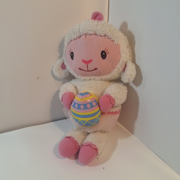 Disney Other - Disney Doc McStuffins Lambie 16" Plush With Bunny Ears And Easter Egg, Tutu